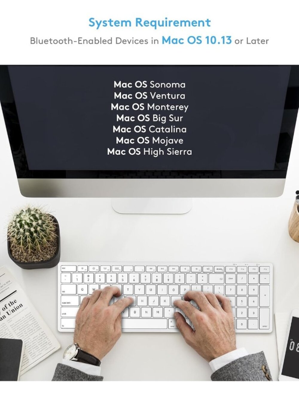 Compact Wireless Keyboard for macOS | Numeric Keypad | Sleek & Portable Design - Picture 8 of 8